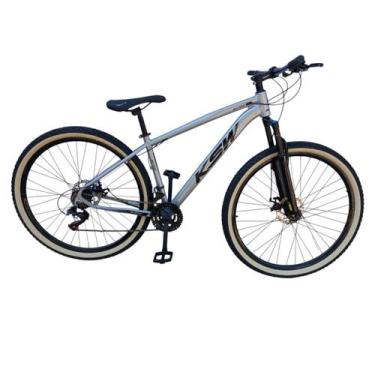 Imagem de Bicicleta Aro 29 Ksw Xlt 100 Pneu Faixa Amarelo 21 Velocidades Suspens