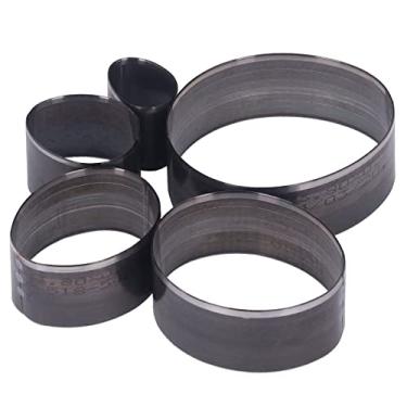 Imagem de Zerodis Coleção de Artesanato Artigos de Couro Ferramentas de Couro Aço Carbono 5 Peças Kit de Perfuração de para Artesanato Artesanal DIY Conjunto de Matrizes de Perfuração de Corte Elíptico Artigos de Alto