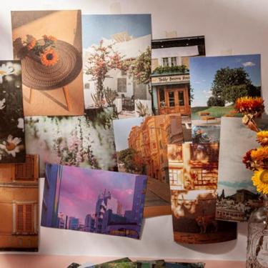 Imagem de Generic Adesivos de Paisagem, Adesivos Estéticos de Viagem, Cores Vivas, Lindos Padrões de Paisagem, 50 Folhas (Verde)