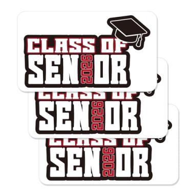 Imagem de 3 Adesivos da Turma de 2026, Presentes de Formatura Autoadesivos Decorações da Turma 2026 Adesivos Formatura para Garrafas Água Telefones Laptops Álbuns Recortes