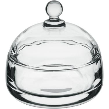 Imagem de Potiche Redondo Home&co Com Tampa Vidro 9x10x10cm Transparente Bomboniere