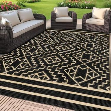 Imagem de Tapete SAND MINE 152x244 cm Canudo de plástico reversível para exterio