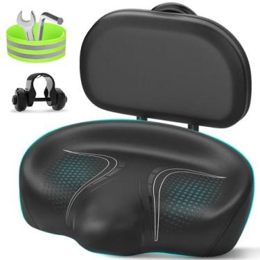 Imagem de Assento de bicicleta BLUEWIND Noseless Oversize com encosto ajustável