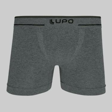 Imagem de Cueca Lupo Boxer Fio Texturizado Plus Size 17800, Cinza, XXXG