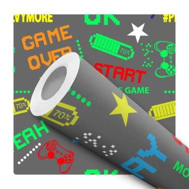 Imagem de Papel De Parede Vinílico Controle Video Game Gamer Quarto 2m - DELIQUA