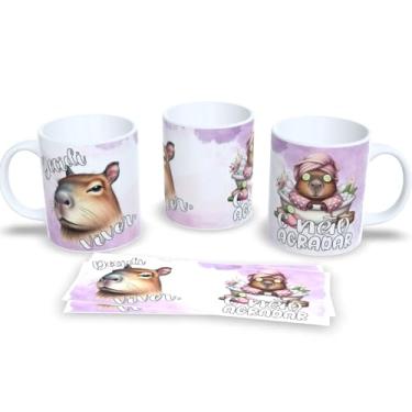 Imagem de Caneca Xícara Capivara Café Chá Chocolate Quente (Mod.4)
