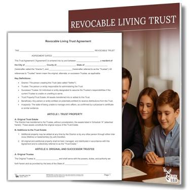 Imagem de Kit de confiança de vida revogável: 7 formulários personalizáveis preparados por advogados com instruções passo a passo (1 pacote)