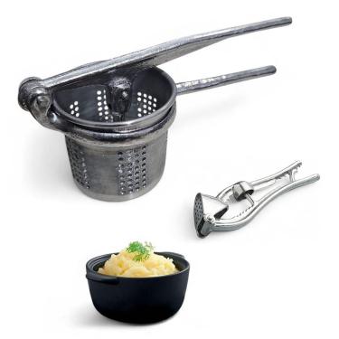 Imagem de Kit Espremedor De Alho E Espremedor De Batata Alumínio