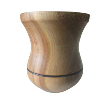 Imagem de Copos de Mate,Cuia Chimarrao Cuia de Madeira Imbuia Tratada para Chimarrão Premium(Madeira Fosca 1 risco)