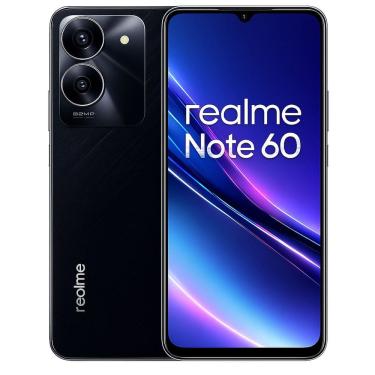 Imagem de Smartphone Celular Realme Note 60, 128GB, 4GB RAM, Tela 6,78, Câmera 50MP, Bateria 5000mAh, Android 14, Dual SIM, Preto