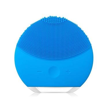 Imagem de Esponja Elétrica Para Limpeza Facial E De Pele Azul