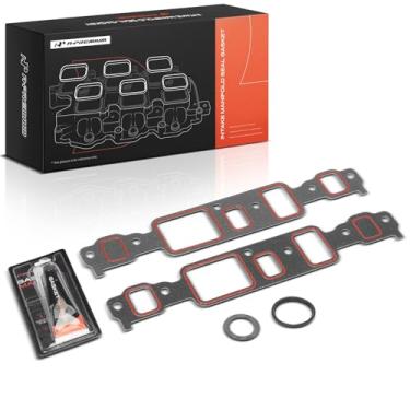 Imagem de A-Premium Kit de vedação do coletor de admissão adequado para Chevrolet C1500/K1500/S10 Pickup S10 Blazer GMC Sonoma G1500/2500 1993-1995 Conjunto de juntas do coletor de admissão do motor, 4,3L V6