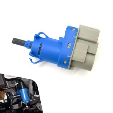 Imagem de CyperFair Interruptor de luz de freio, interruptor de pedal de freio Plug and Play de 4 pinos, 1S10920 7T4Z13480AA 8T4T96854M 8T4Z13480A peça de substituição padrão para a maioria dos modelos (azul e