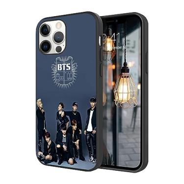 Imagem de WWDIYHOUSE Capa compatível com iPhone 16 Pro, design exclusivo legal TPU macio à prova de choque para homens/mulheres/meninas/meninos (Fashion-BTS-14)