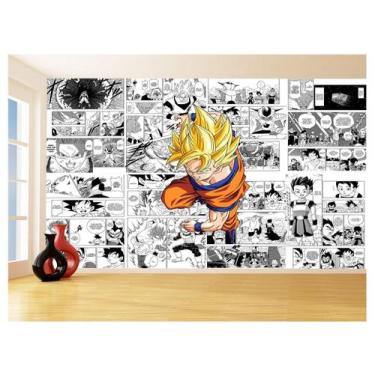 Imagem de Papel De Parede Dragon Ball Goku Página Manga 3,5M Dbz631 - Você Decor