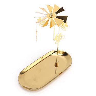 Imagem de Yalych Castiçal de aromaterapia, enfeite de mesa de estilo moderno, castiçal de ferro, decoração de casa para hotéis para festas para castiçais de casa