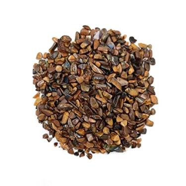 Imagem de URMIBDAI Cheio de textura 50 g/pacote com cristais naturais de quartzo olho de tigre pedra cascalho aquário decoração de quarto de casa decoração jardim