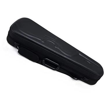 Imagem de Estojo Rígido De Violino De Tamanho 4/4 Triangular À Prova D'água E Resistente Ao Desgaste Com Alça De Ombro Ajustável E Alça Tamanho Completo Estojo de Violino