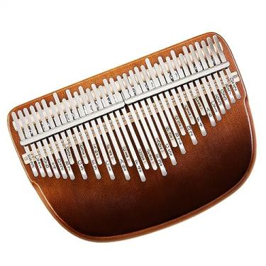 Imagem de Piano profissional de 34 teclas folheado de madeira de faia Kalimba com caixa de armazenamento