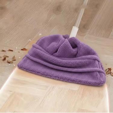 Imagem de Pano Vassoura De Veludo Coral Multi Função Reutilizável Absorvente - R