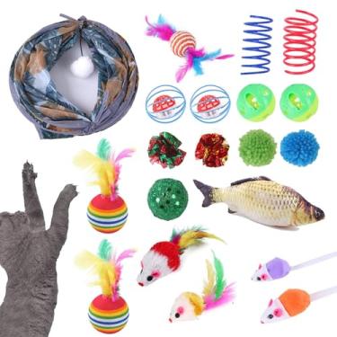 Imagem de Conjunto de Brinquedos para Gatos -, Bola de Lantejoulas, Conjunto de com Catnip,Pacote Variado Com Brinquedos Interativos Com Catnip,Para Gatos De Porte Pequeno Médio E Grande Para Sala De Estar