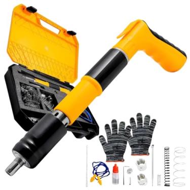 Imagem de Kit Pistola Finca Pino Manual Fixa Concreto Drywall Rebite