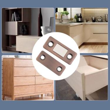 Imagem de Chapinha Magnética Imã Manter Porta Armário Gaveta Fechada - Facil Neg