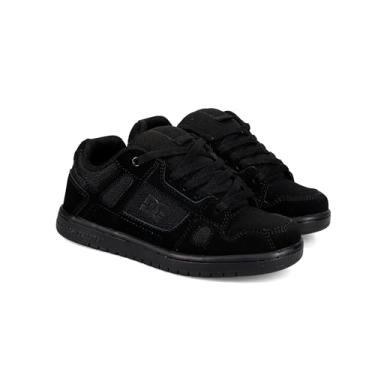 Imagem de DC Tênis de skate unissex infantil Stag (criança pequena), Preto/Preto/Preto, 12 Little Kid