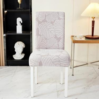 Imagem de Capa protetora de assento de cadeira estampada lavável, capa de cadeira jacquard elástica, resistente a rugas, para hotel, escritório, cerimônia, banquete, festa de casamento - tipo 01||Tamanho