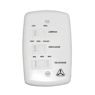 Imagem de Interruptor Para Ventilador Venti-Delta Com 3 Velocidades 130W 220V