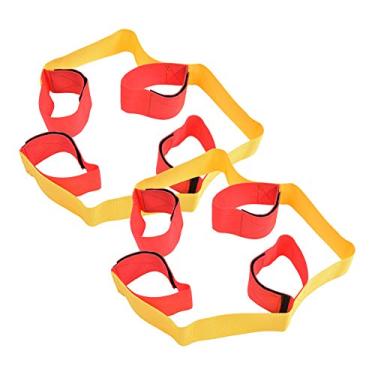 Imagem de Ymiko 1 par de Equipamentos para Esportes Ao Ar Livre, Cinto de Corrida Com Pernas para Vários Jogadores, Equipamento de Jogo Interativo para Construção de Equipes (Leggings para 4 pessoas (1 par))