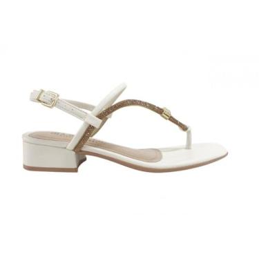 Imagem de Sandália de Salto Ramarim 2448206, Branco, 36