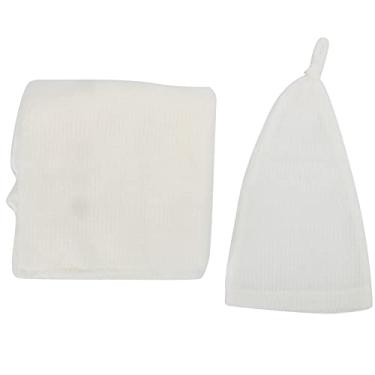 Imagem de Ainoli infantil bebê recém-nascido fotografia adereços chapéu envoltório conjunto macio respirável meninos meninas fotografia prop (chapéu + envoltório)