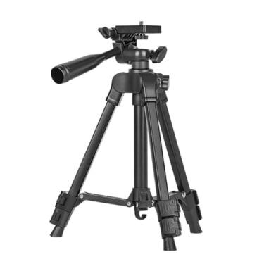 Imagem de Tripé de transmissão ao vivo para fotos ao ar livre, adequado para câmeras e telefones, suporte de projetor portátil, tripé de câmera profissional
