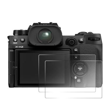 Imagem de pssped 2 peças protetoras de tela compatíveis com câmera Fuji XH2S XH2 X-H2S, rigidez 9H, bordas arredondadas, protetor de vidro temperado ultrafino, película cristalina de 0,3 mm, antiarranhões