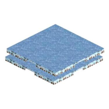 Imagem de 2 Placas Mine Grandes 12cm Base Blocos Magnéticos Kids - Genérica, 2 /