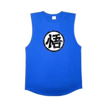 Imagem de Camiseta Regata Masculina De Algodão Com Estampa Engraçada De Anime Ja