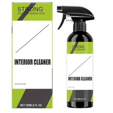 Imagem de Spray de limpeza interior de - Cuidados com couro de longa duração, remoção de manchas de de acabamento automático - para táxi sedan caminhão minivan painel painel central volante