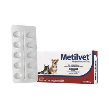 Imagem de Metilvet 10 Mg Para Cães e Gatos 10 Comprimidos - Vetnil, 2010851