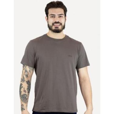 Imagem de Camiseta Ellus Masculina Cotton Fine Duocolor Classic Grafite-Masculino