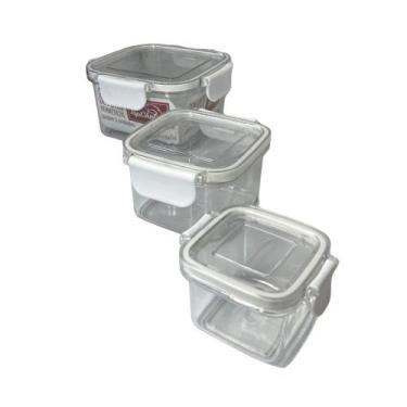 Imagem de Conjunto 3 Pote Hermético Quadrado - TOP RIO