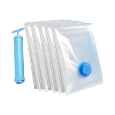 Imagem de Conjunto De 5 Sacos De Armazenamento a Vácuo Que Economizam Espaço Par