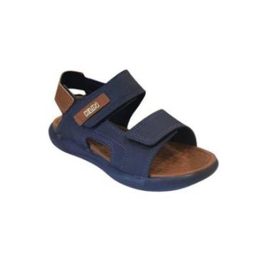 Imagem de Sandália Menino Klin Papete Urban Marinho/Caramelo 129176-Masculino