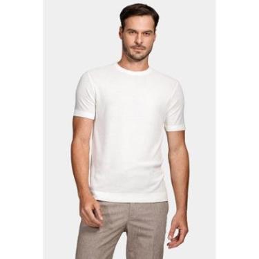 Imagem de Tricot Aramis Manga Curta Ponto Pipoca Off White-Masculino