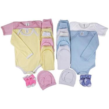 Imagem de Kit Roupa De Bebe 9 Peças Body Manga Longa E Mijão Ribana - Taya Baby,