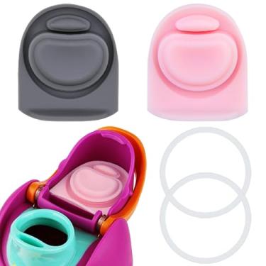 Imagem de BMSQOFD 2 conjuntos de tampas de vedação de substituição para boca de tampa Owala Freesip, peças de anel de vedação de silicone para garrafa de água, acessórios de tampa superior para Owala Freesip 16