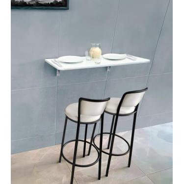 Imagem de Mesa de Parede 77x40cm: Design Moderno e Alta Durabilidade - EJN Móvei
