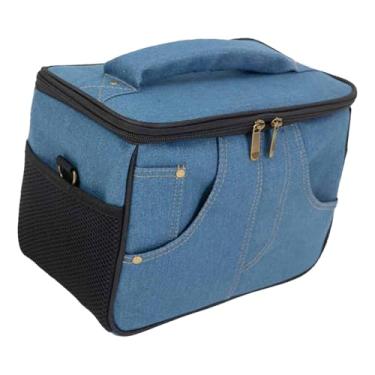 Imagem de Colaxi Bolsa de transporte para amplificador de guitarra, a impactos, com alça de mão, organizador de alto-falantes, ideal para shows e, Azul 25x13x18cm