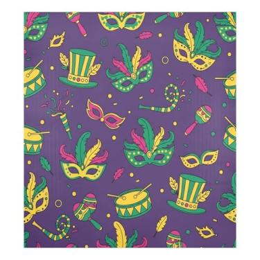 Imagem de Blueangle Máscara de carnaval para máquina de lavar louça, capa frontal para lava-louças, adesivos de eletrodomésticos, adesivos de eletrodomésticos, adesivo magnético decorativo de 58,4 cm C x 66 cm