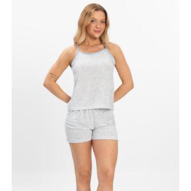 Imagem de Short Doll Curto Feminino De Liganete Bella Ana Bege, GG, Bege